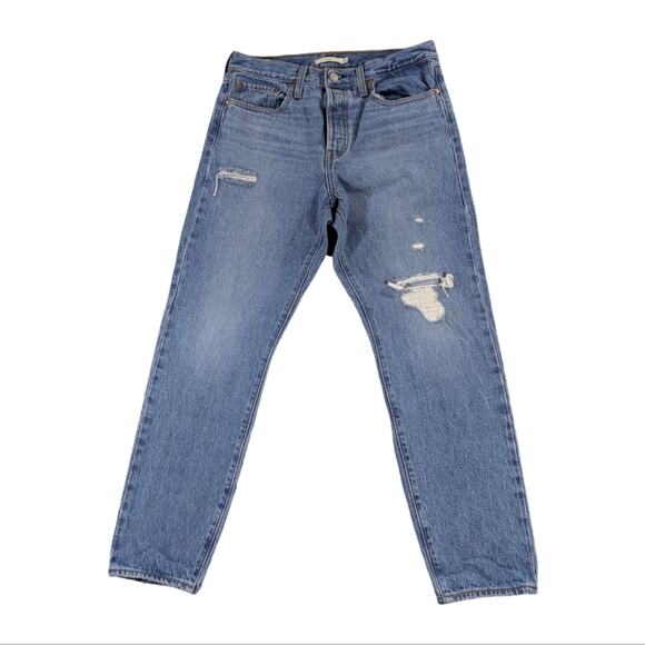 Levi's Premium Distressed Wedgie EUC Size 30 J1433 - Picture 4 of 12